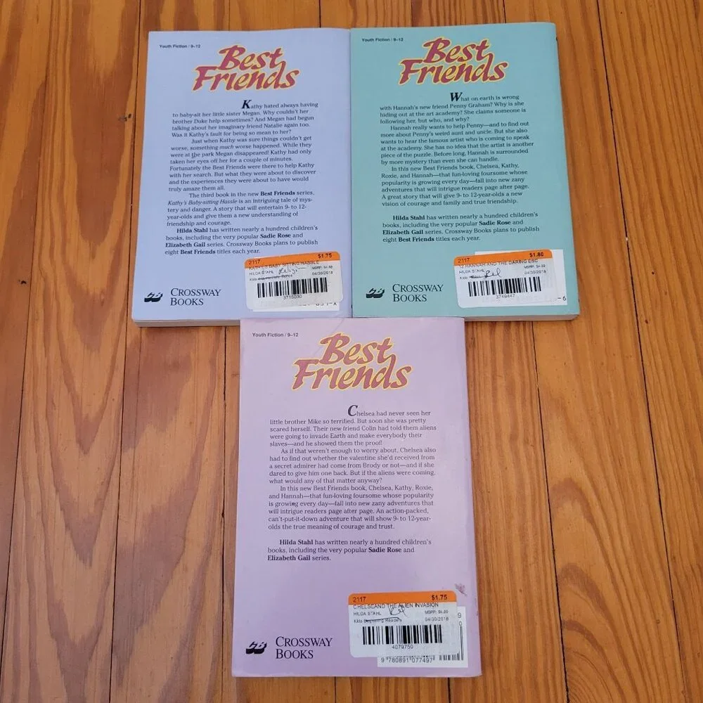 Best Friends Book Lot Hilda Stahl Summer Reading Homeschool Teacher 3 12 14‎